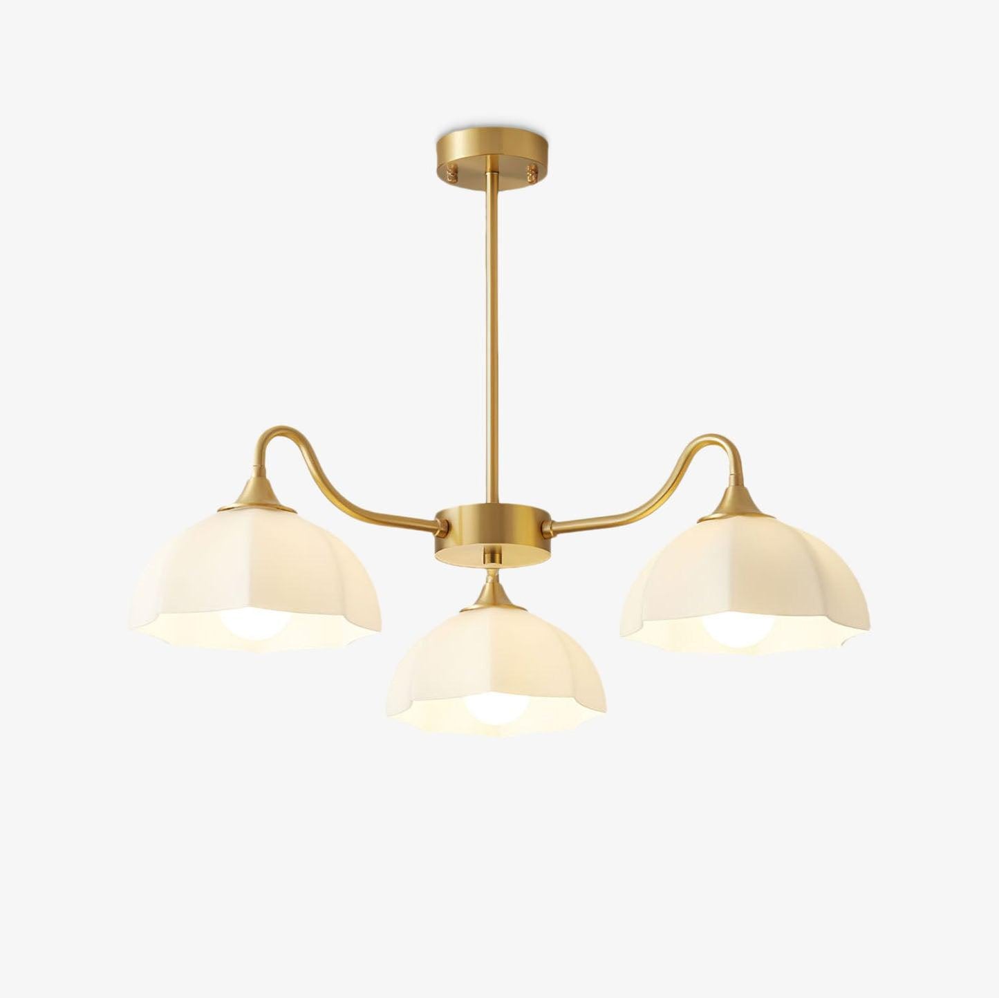 Octagonal Glass Bowl Chandelier - YIOSI