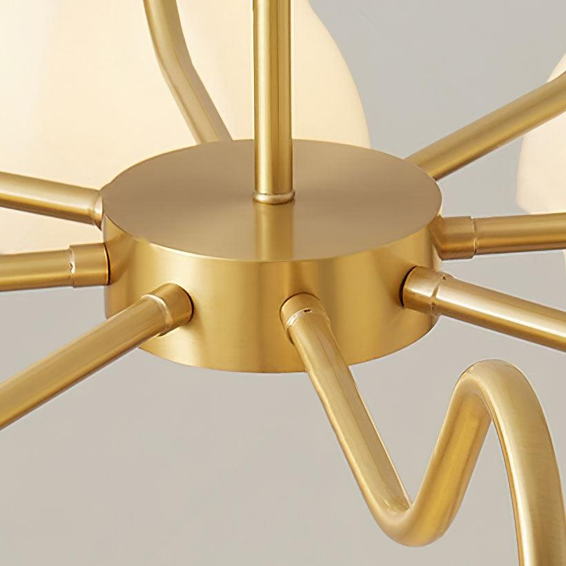 Octagonal Glass Bowl Chandelier - YIOSI