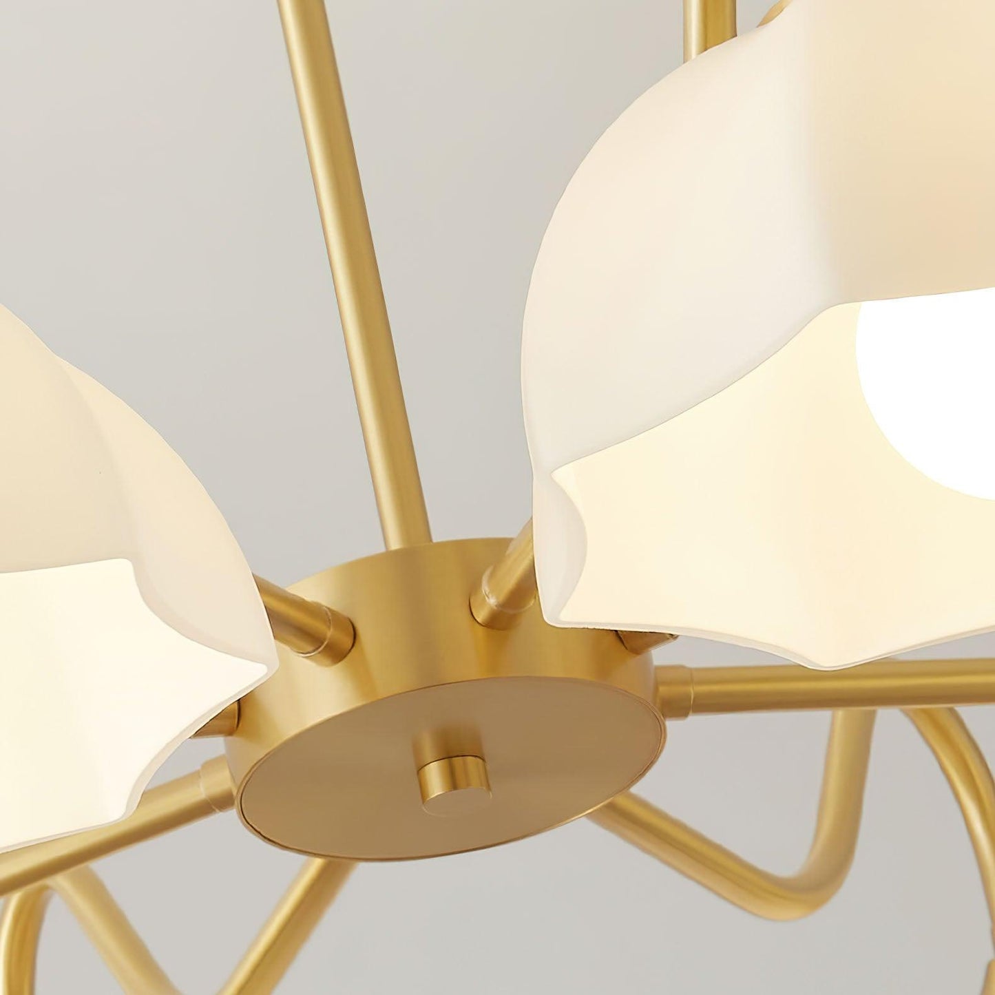 Octagonal Glass Bowl Chandelier - YIOSI