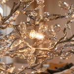 Odalys Organic Modern Silver Chandelier