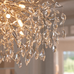 Odalys Organic Modern Silver Chandelier