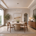 Odalys Organic Modern Silver Chandelier