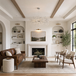 Odalys Organic Modern Silver Chandelier