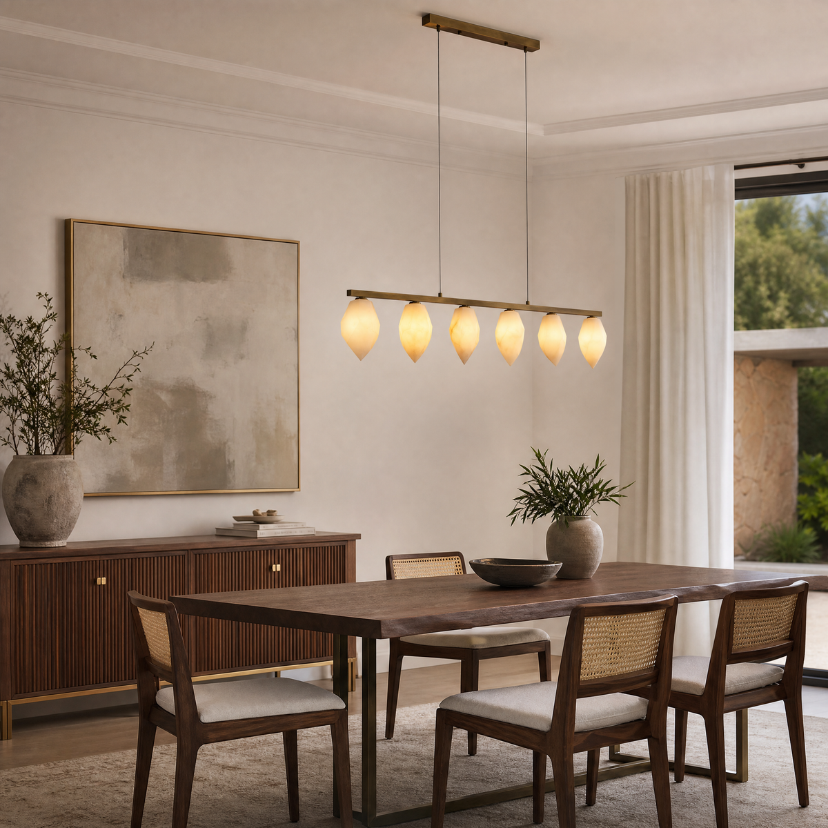 Onda Modern Linear Pendant Lighting L47.2"