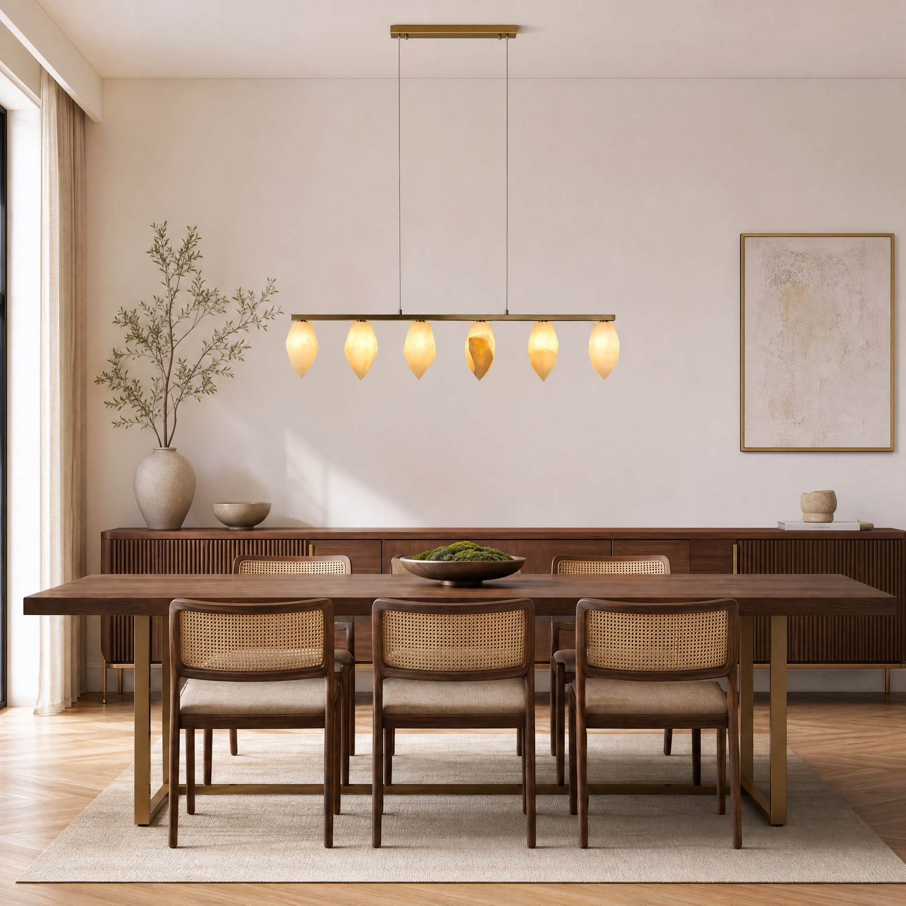 Onda Modern Linear Pendant Lighting L47.2"