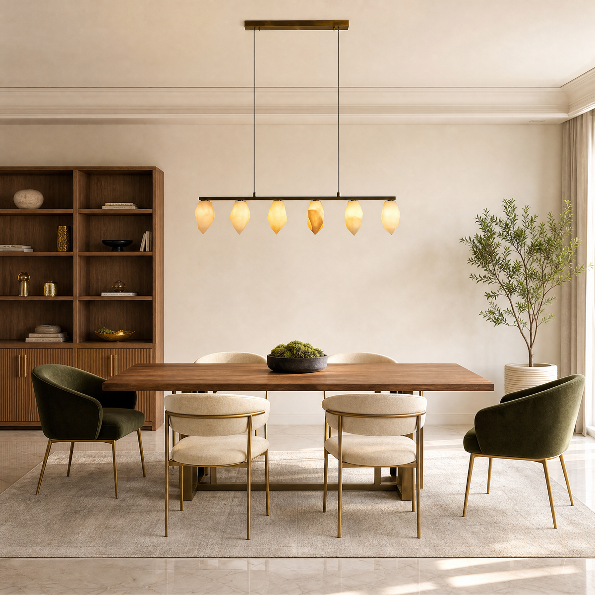 Onda Modern Linear Pendant Lighting L47.2"