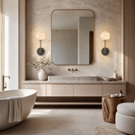 Orb Rod Wall Alabaster