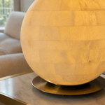 Orbita Alabaster Sphere Table Lamp