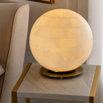 Orbita Alabaster Sphere Table Lamp