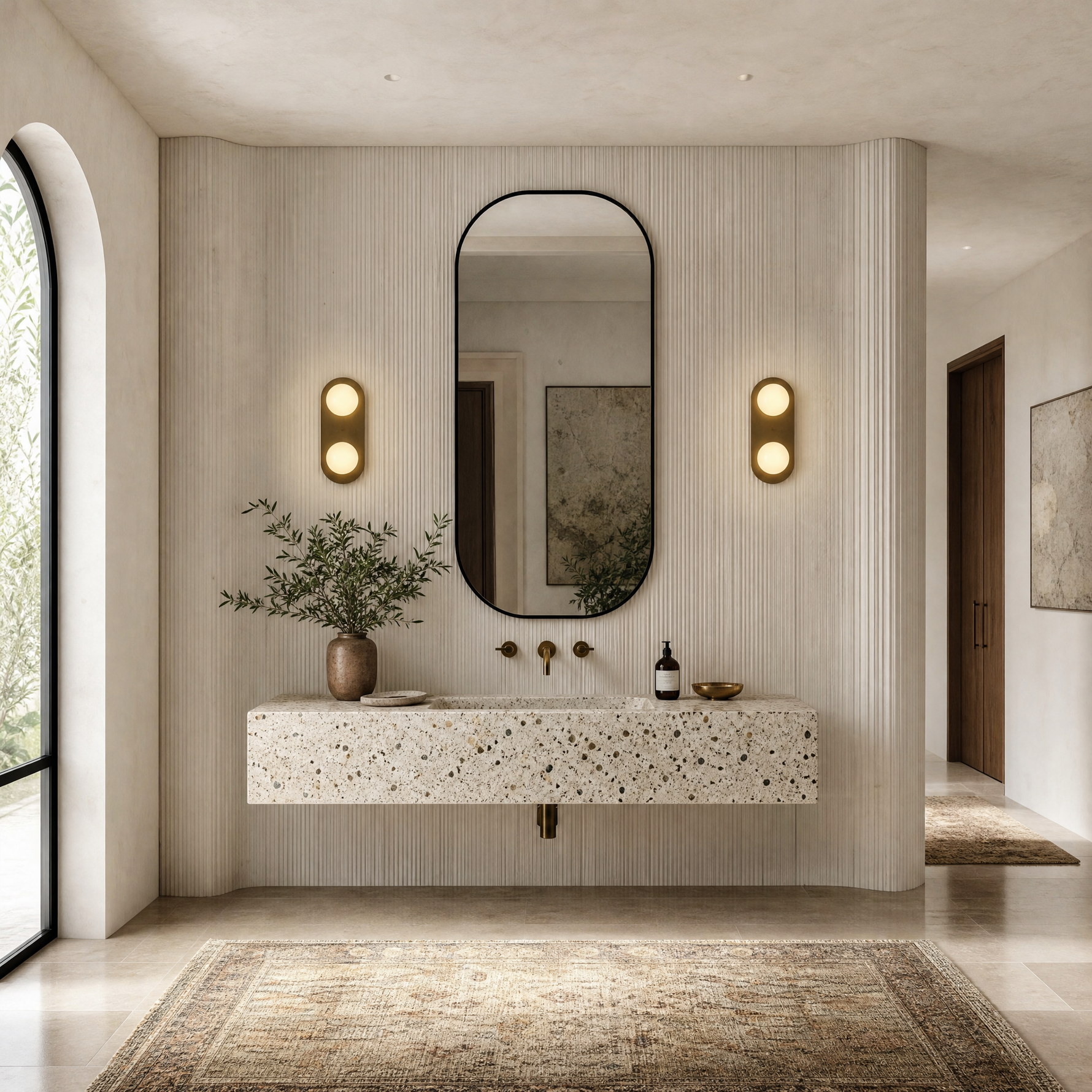 Orbita Linear Modern Sphere Wall Sconce