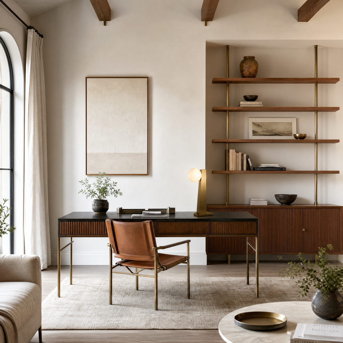 Orbita Modern Alabaster Table Lamp