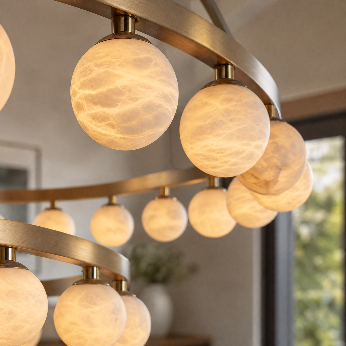Orbita Modern Round Ring Chandelier