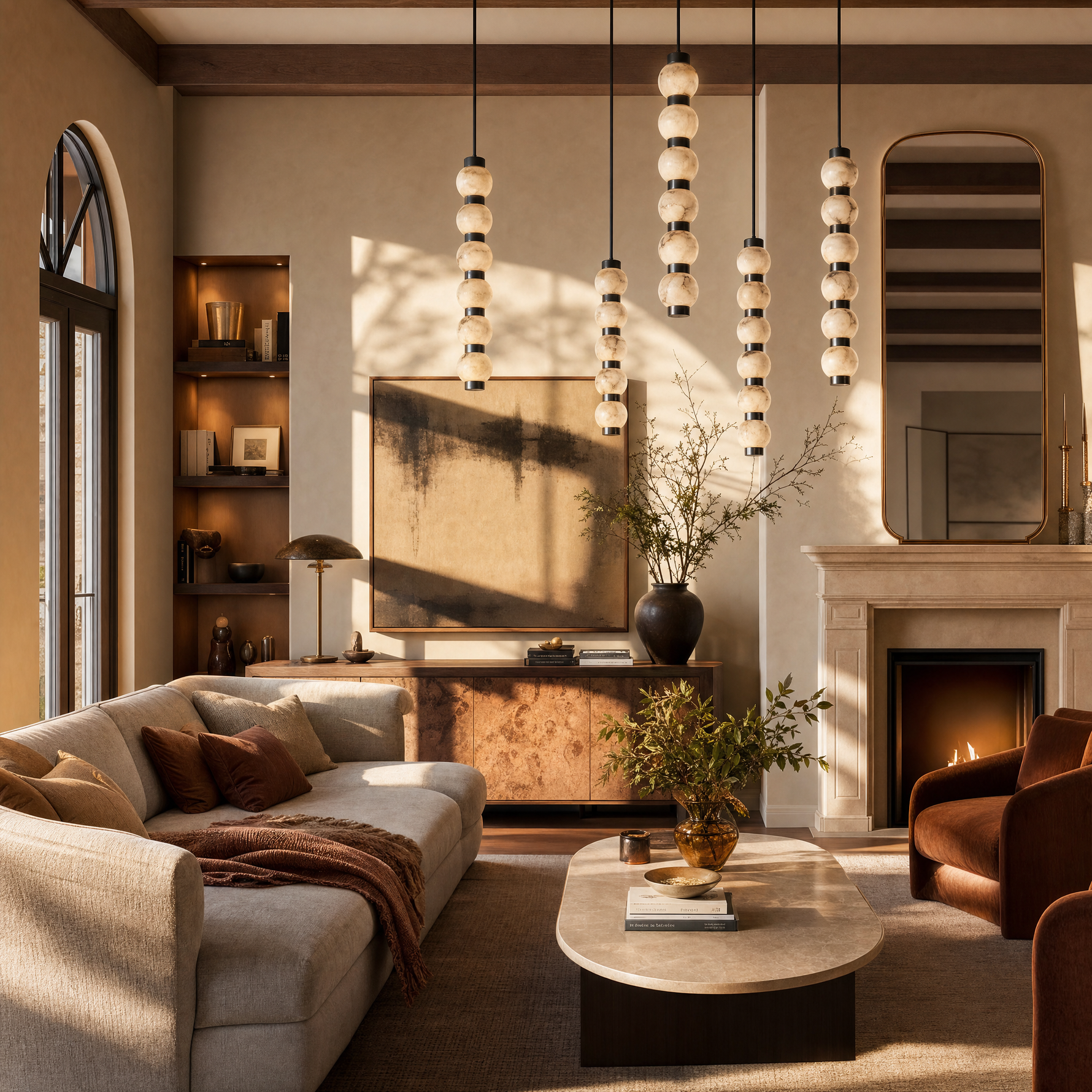 Orbita Modern Veritical Island Pendant Light