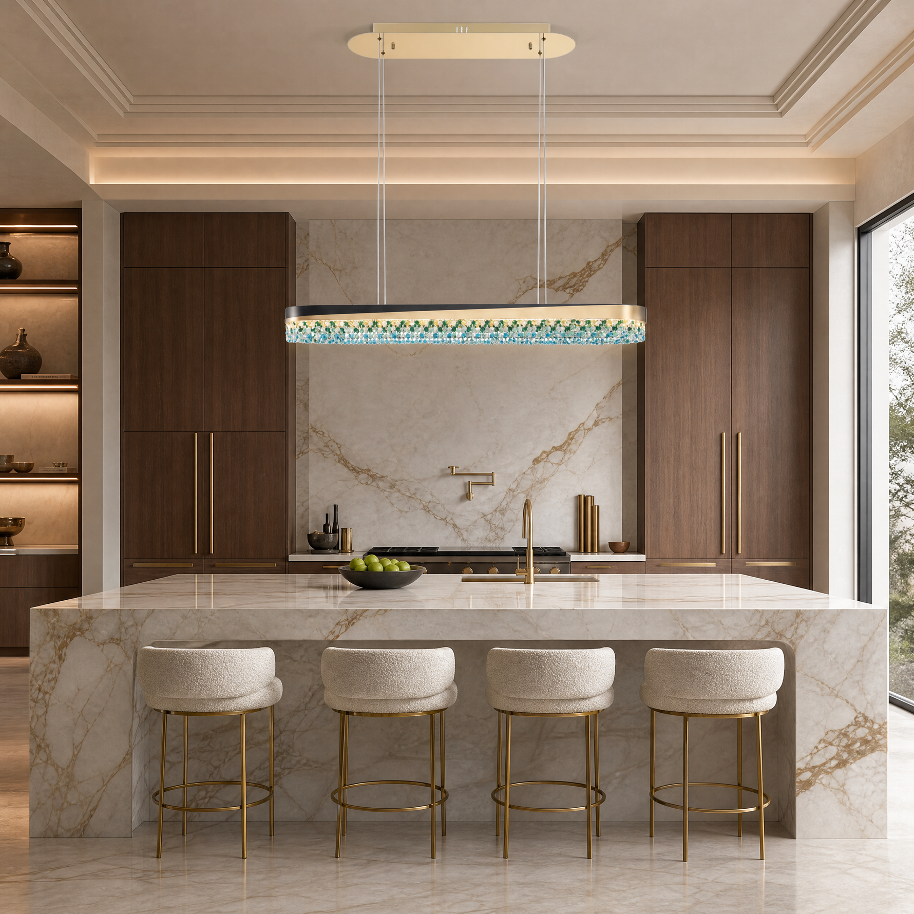Orion Linear Crystal Chandelier