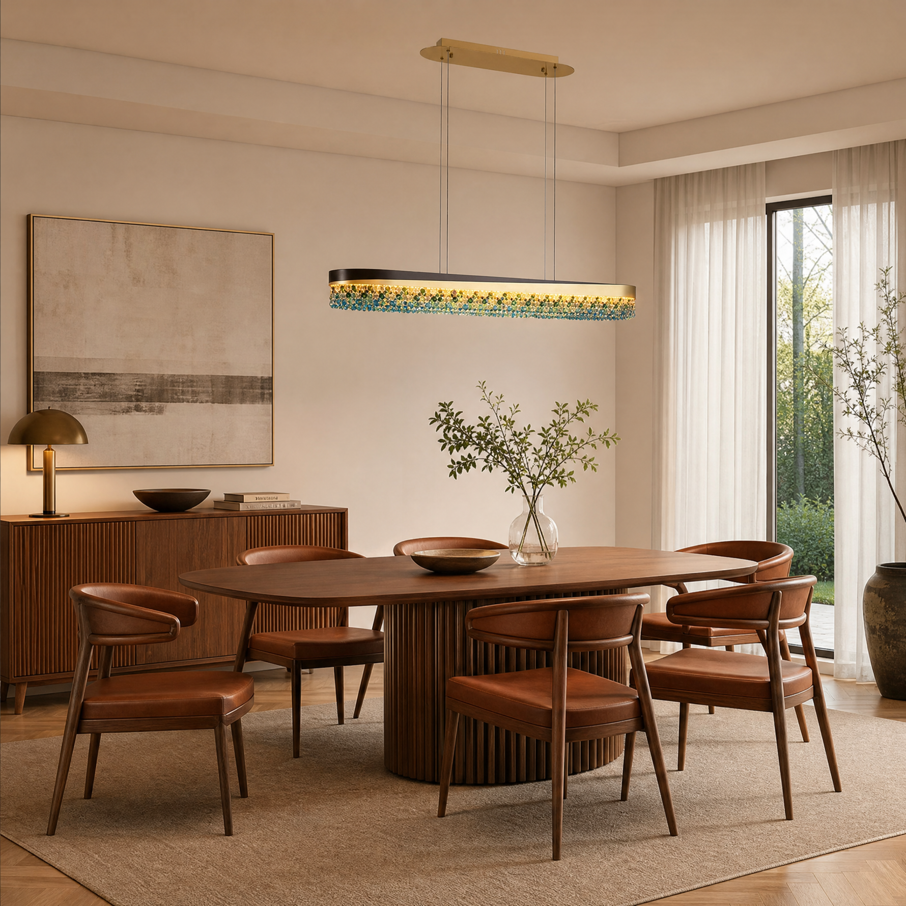 Orion Linear Crystal Chandelier