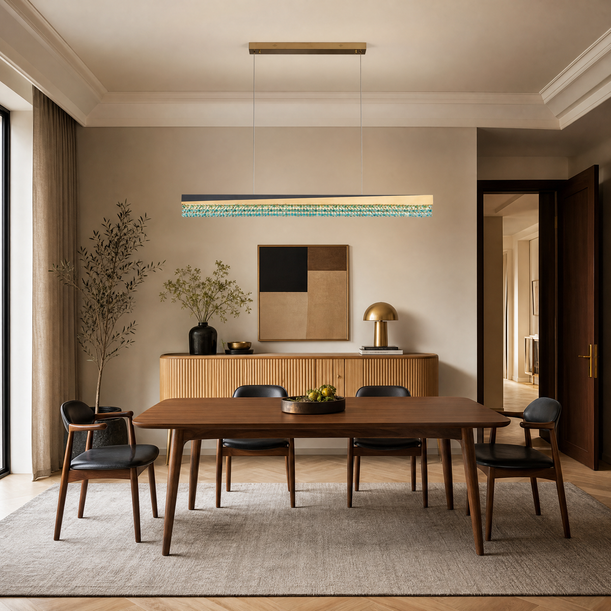 Orion Linear Crystal Chandelier
