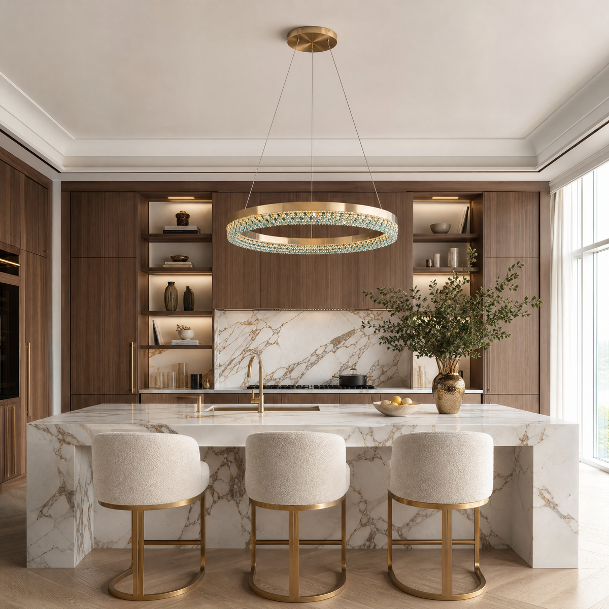 Orion Ring Crystal Chandelier