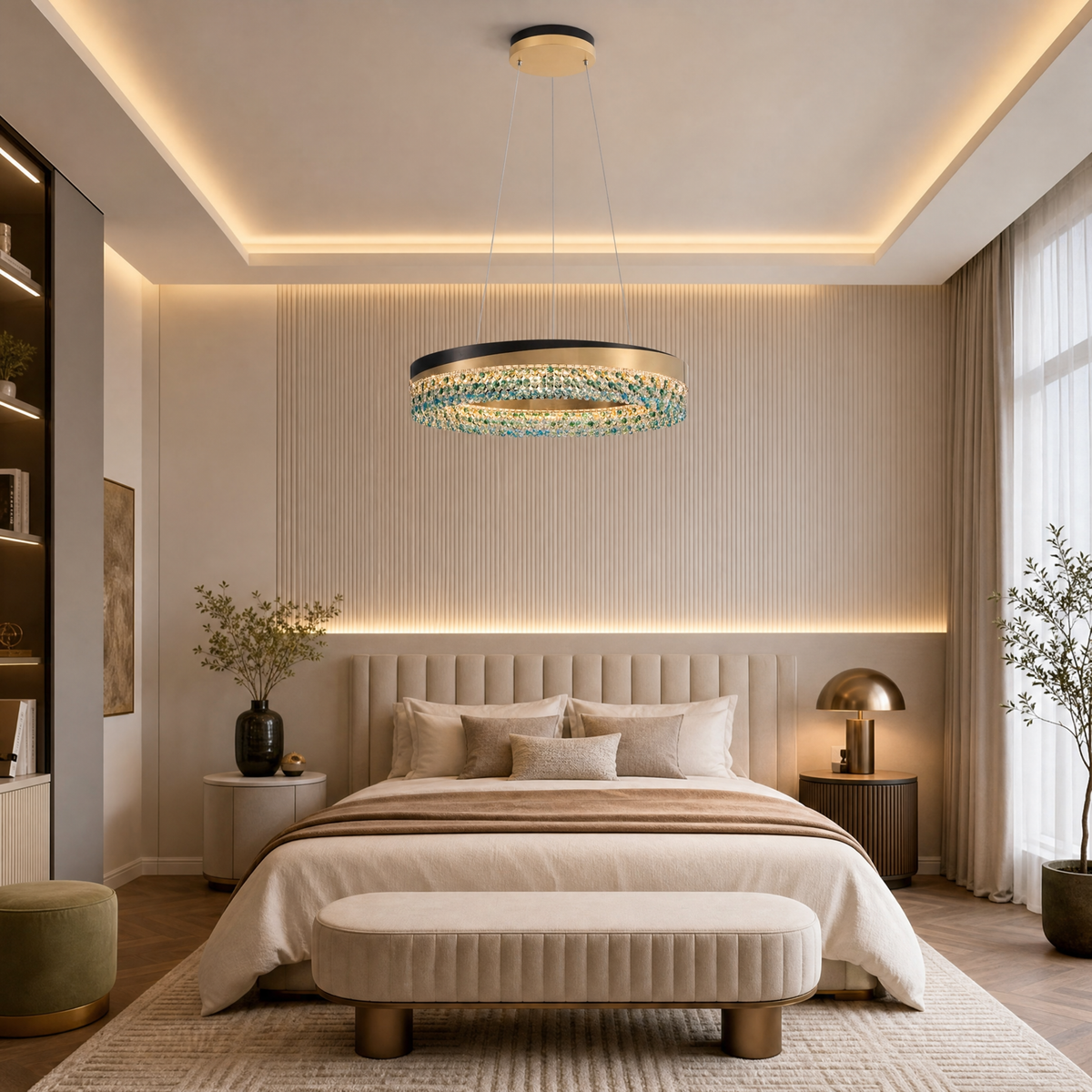 Orion Ring Crystal Chandelier