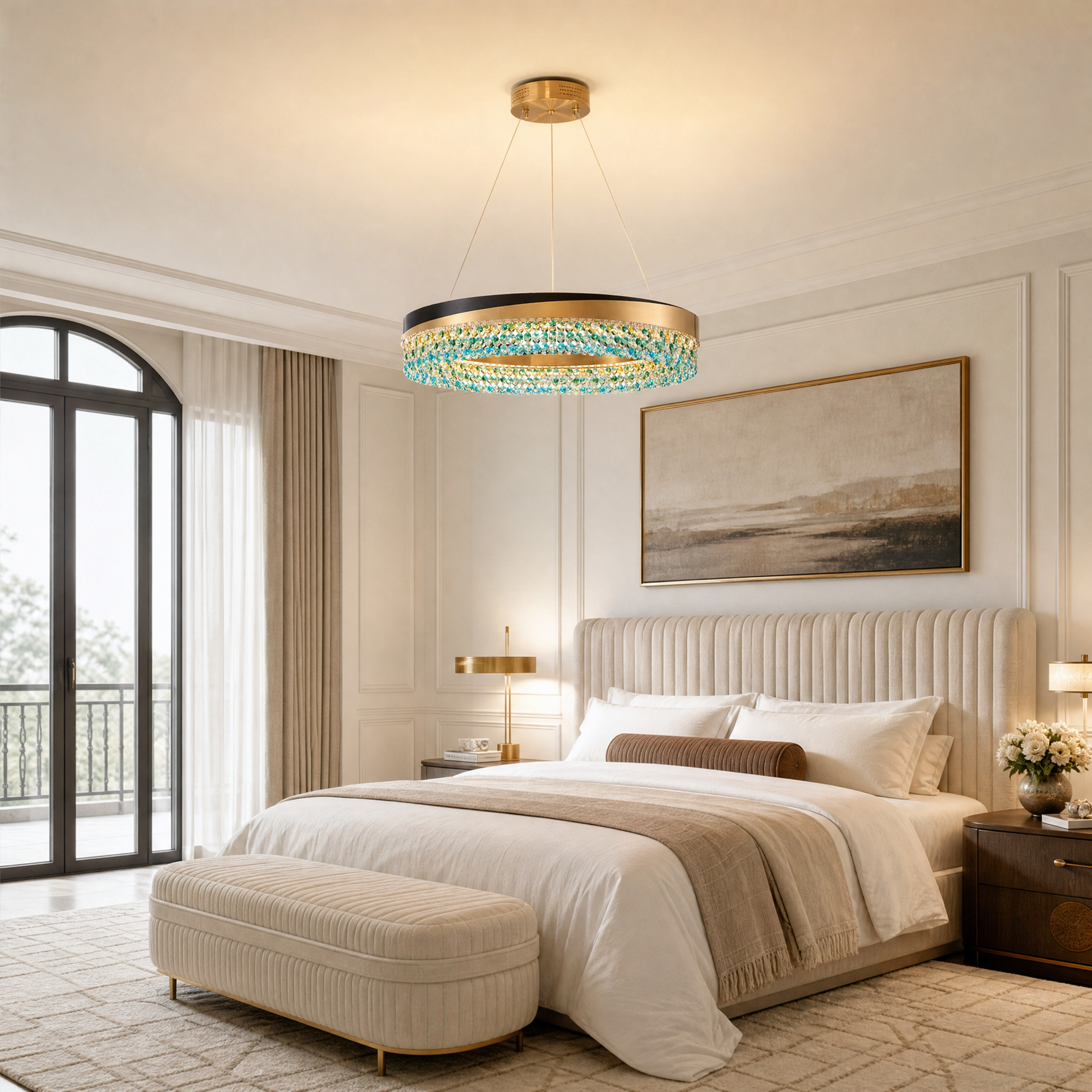 Orion Ring Crystal Chandelier