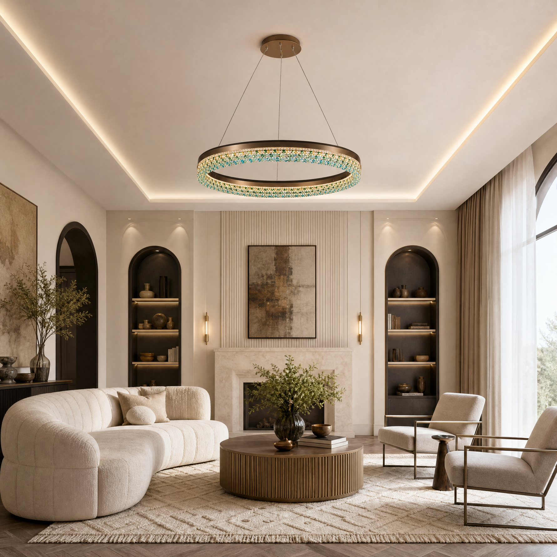 Orion Ring Crystal Chandelier