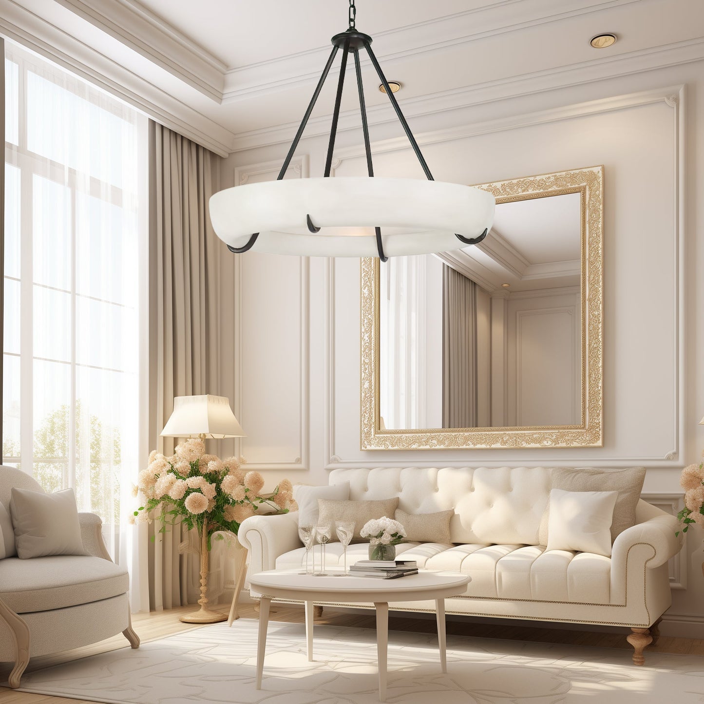 Orion Alabaster Chandelier - YIOSI