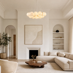 Orla Cluster Alabaster Ball Pendant Light