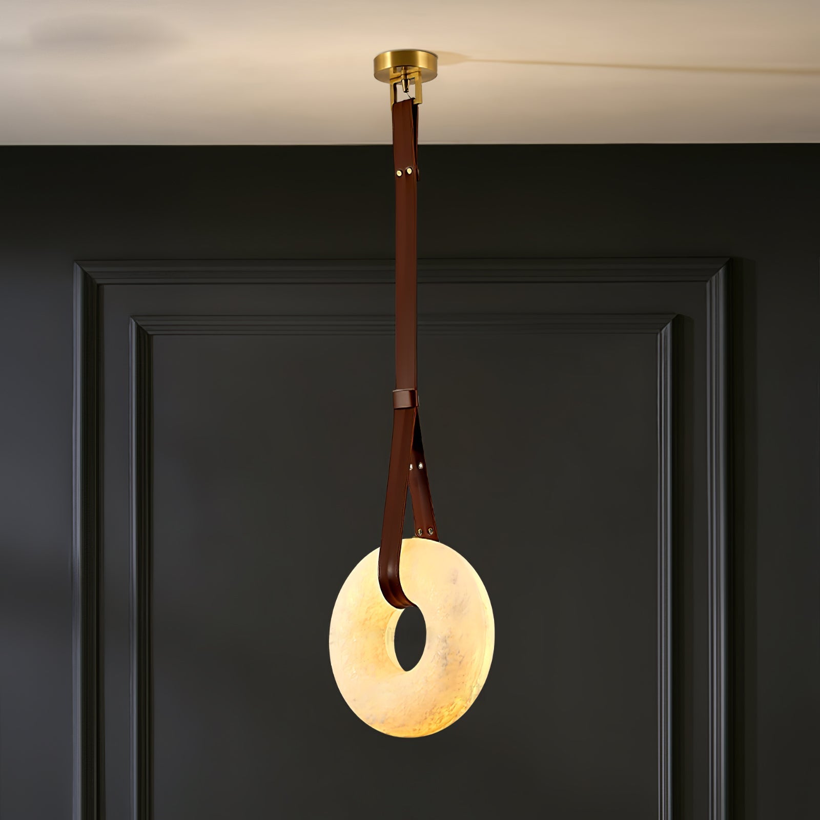 Vakkerlight Oslo Pendant Light A Alabaster Ring Ceiling Lamp