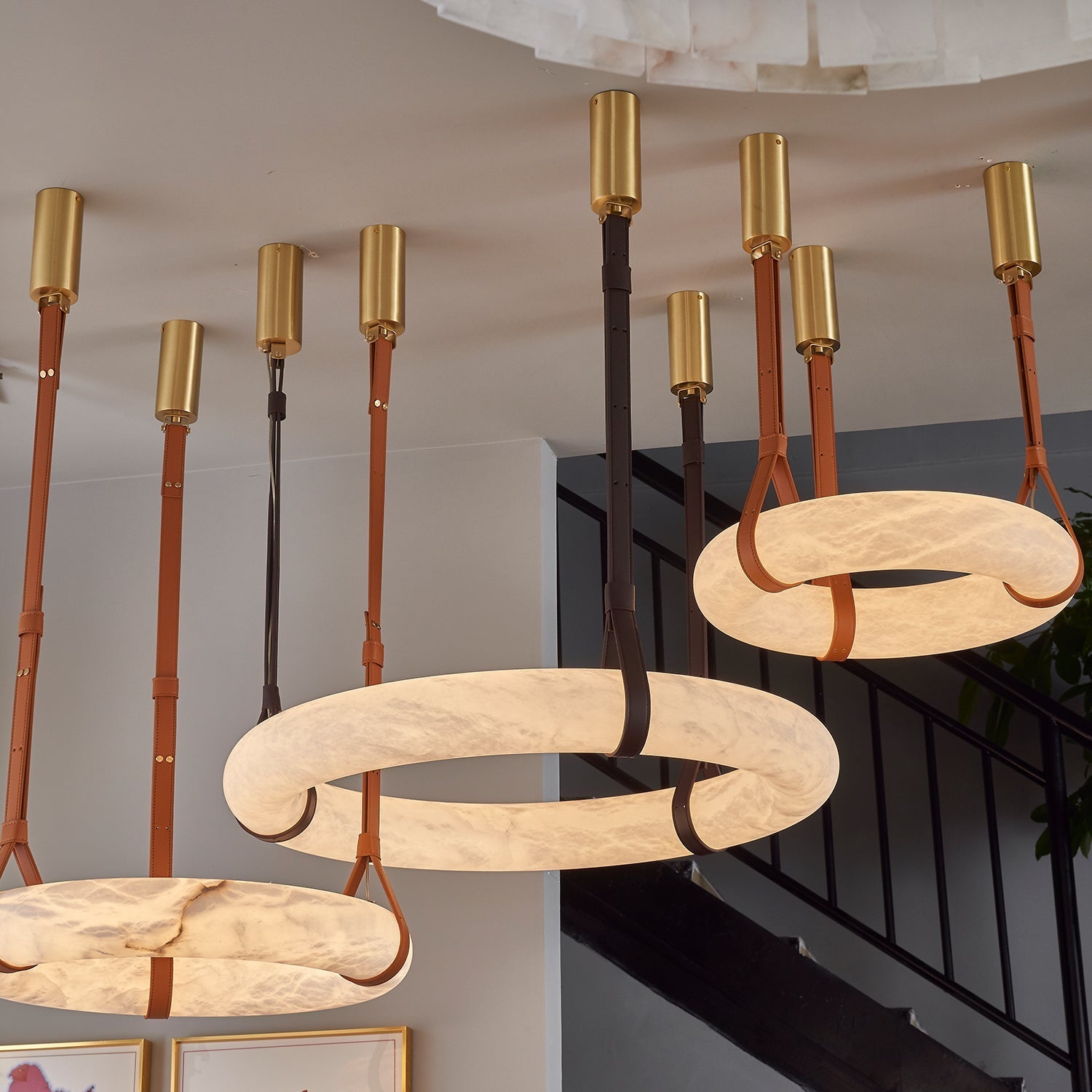 Vakkerlight Oslo Pendant Light A Alabaster Ring Ceiling Lamp