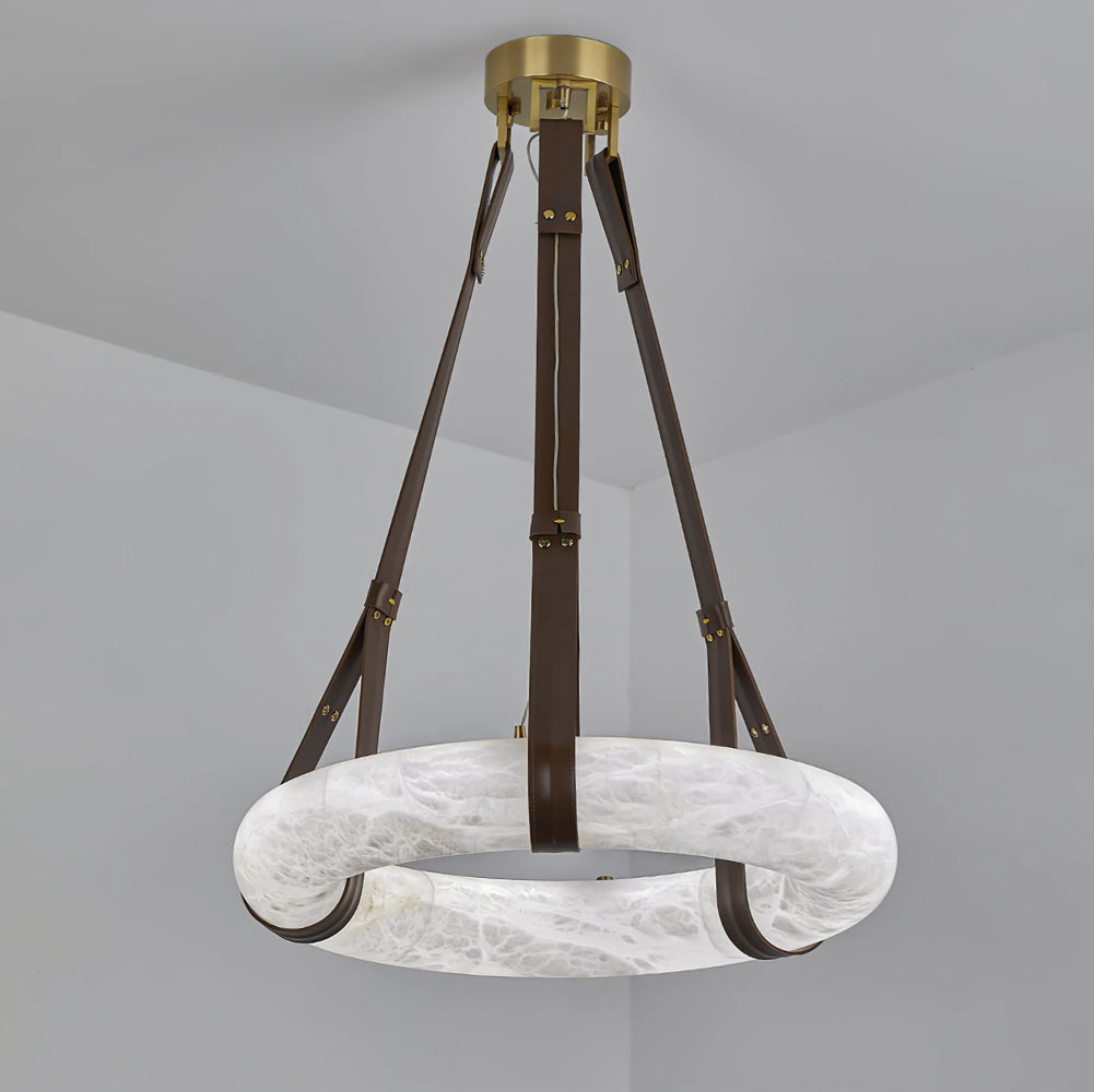 Vakkerlight Oslo Pendant Light B Alabaster Ring Ceiling Fixture