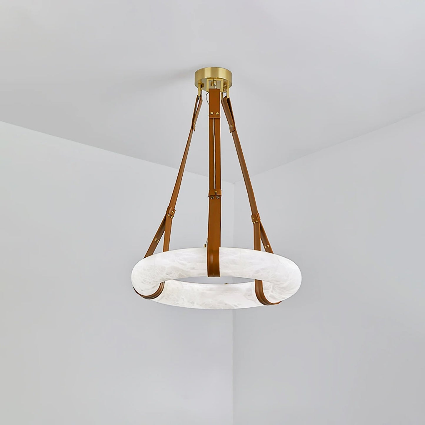 Vakkerlight Oslo Pendant Light B Alabaster Ring Ceiling Fixture