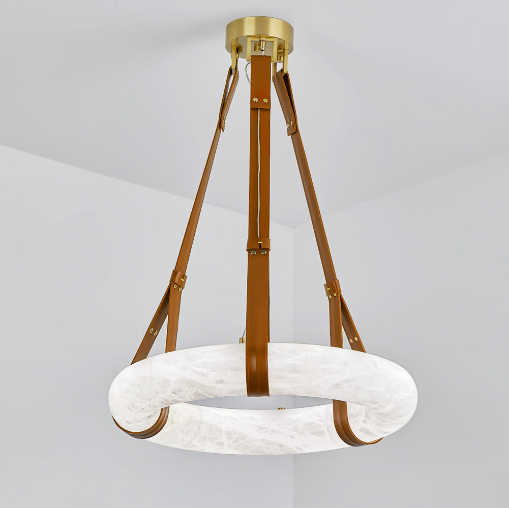 Vakkerlight Oslo Pendant Light B Alabaster Ring Ceiling Fixture