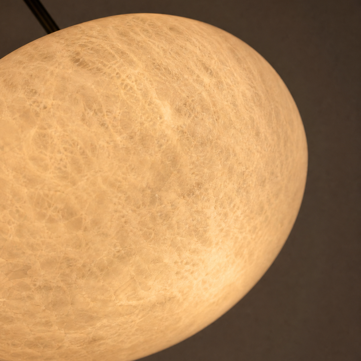Oval Disc Pendant Alabaster