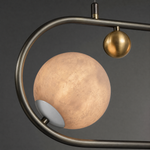 Oval Frame Duo Alabaster Pendant Light