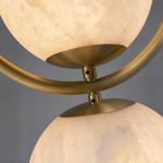 Oval Frame Duo Modern Alabaster Pendant Light