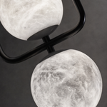Oval Frame Duo Modern Alabaster Pendant Light
