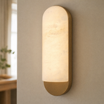Ovale Alabaster Modern Wall Lamp