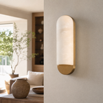 Ovale Alabaster Modern Wall Lamp