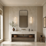 Ovale Modern Alabaster Linear Wall Sconce