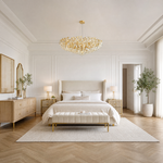 Pear Dome Upward Branch Chandelier D1000 - Gold