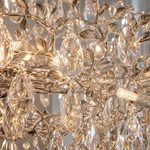 Pear Dome Upward Branch Chandelier D1000 - Silver