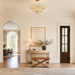 Pear Dome Upward Branch Chandelier D800 - Gold