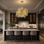 Pear-Shaped Boat-Type Pendant Light 1500 - Gold