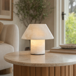 Pearl Modern Alabaster Table Lamp Mushroom