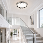 Pearl Net Modern Crystal Flush Mount Ceiling Light