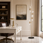 Pearl Net Modern Sculptural Floor Lamp