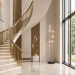 Pearl Net Modern Sculptural Floor Lamp