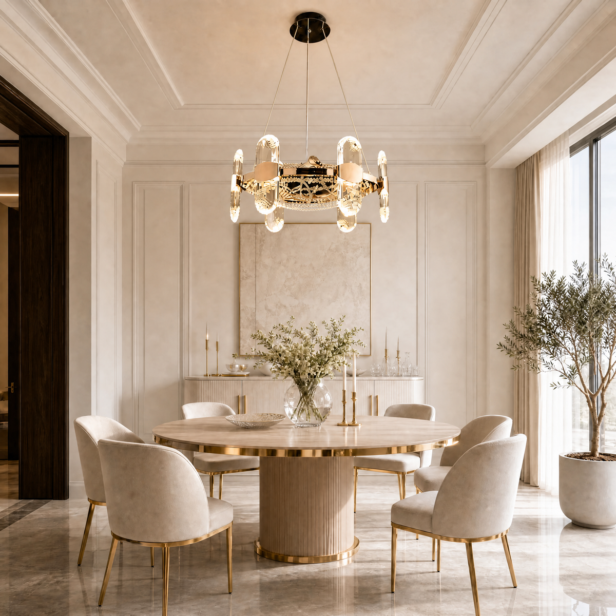 Pearl Net Modern Sculptural Pendant Light