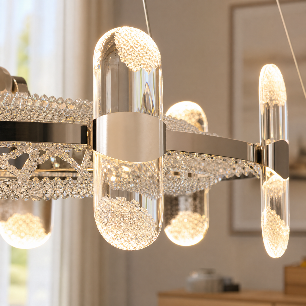 Pearl Net Modern Sculptural Pendant Light