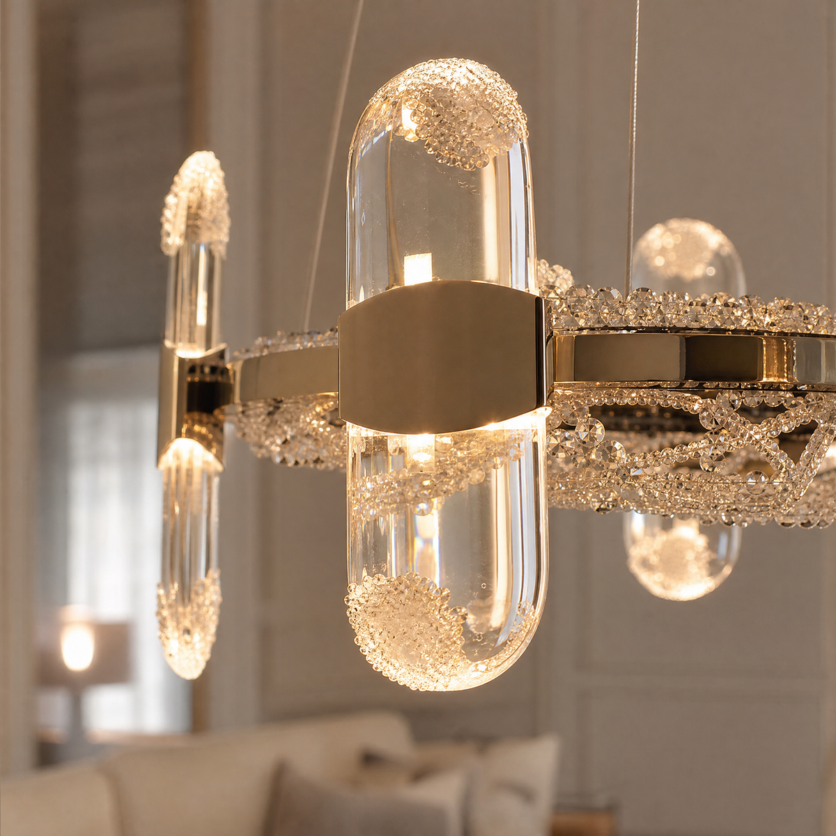 Pearl Net Modern Sculptural Pendant Light
