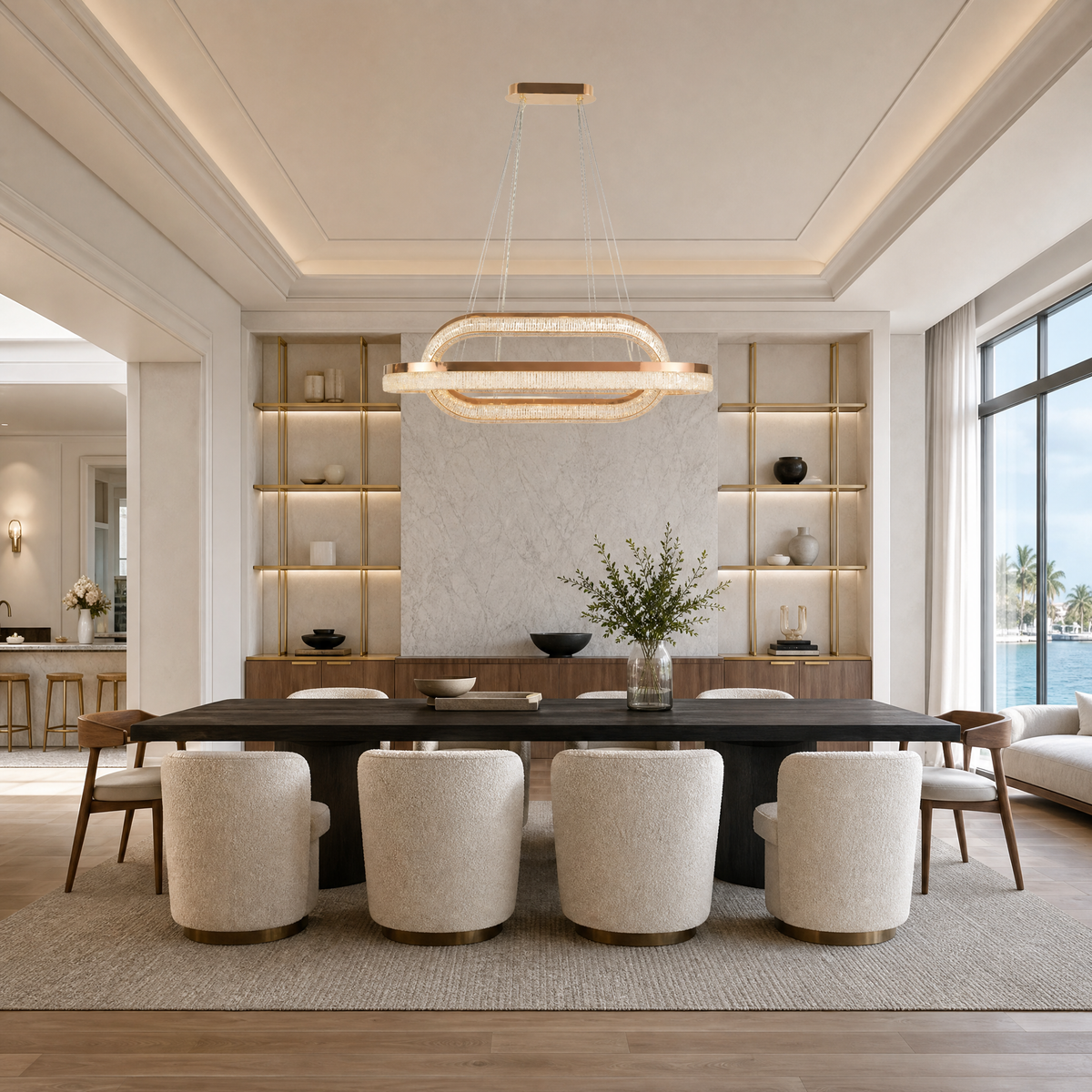 Penombra Ring Duo Halo Chandelier